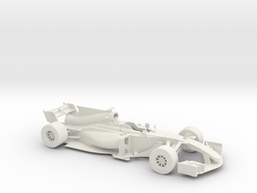 F1 2017 car 1/18 in White Natural Versatile Plastic