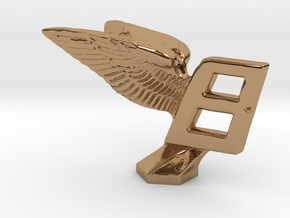 Hood Ornament for Bentley in Polished Brass