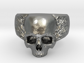 Small Skull in Natural Silver