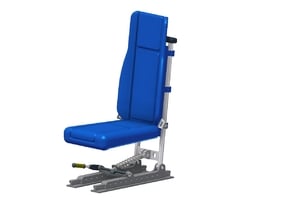 Bell 430 Seat (to suit Vario 1:6 Model) in White Natural Versatile Plastic