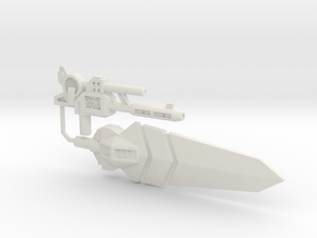 Grand Sword and Gun Two-Pack, 5mm in White Natural Versatile Plastic