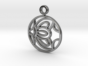 Korean Pendant Freedom in Fine Detail Polished Silver