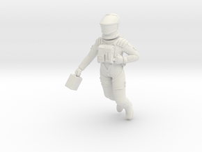SF Astronaut, Floating Study 1:24 in White Natural Versatile Plastic