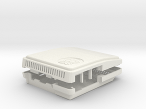 SuperMushberryPi Case in White Natural Versatile Plastic