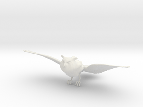 1/12 Owl Flying Hunting Pose Harry Potter in White Natural Versatile Plastic