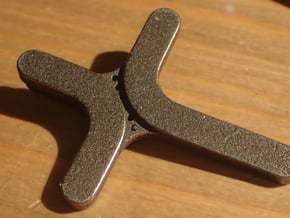 Cross Pendant in Polished Bronze Steel