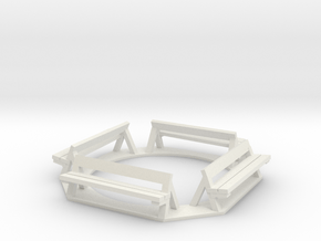 Benches in White Natural Versatile Plastic