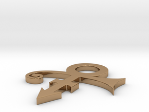 Prince Logo in Polished Brass: Extra Large