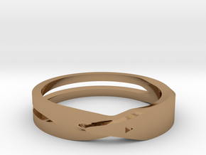 Wedding Ring in Polished Brass