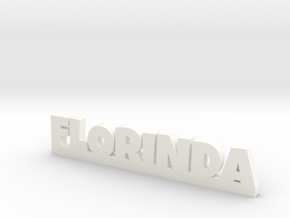 FLORINDA Lucky in White Processed Versatile Plastic