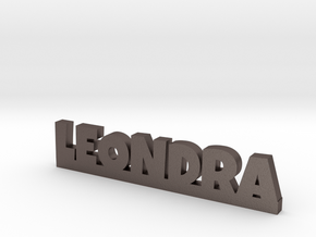 LEONDRA Lucky in Polished Bronzed Silver Steel