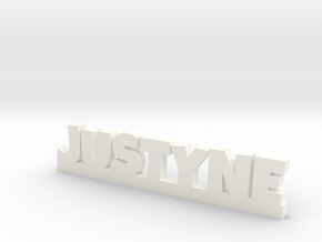 JUSTYNE Lucky in White Processed Versatile Plastic