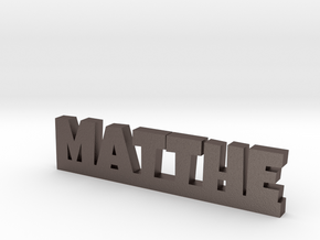 MATTHE Lucky in Polished Bronzed Silver Steel