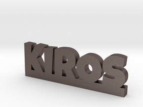KIROS Lucky in Polished Bronzed Silver Steel