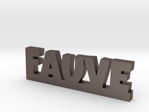 FAUVE Lucky in Polished Bronzed Silver Steel