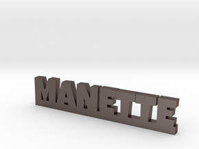 MANETTE Lucky in Polished Bronzed Silver Steel