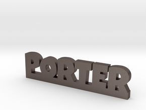 PORTER Lucky in Polished Bronzed Silver Steel