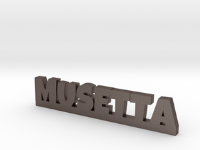 MUSETTA Lucky in Polished Bronzed Silver Steel