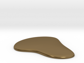 Liquid Drop Large 5.2x5.7 cm  in Polished Bronze
