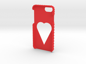 Iphone 7 Heart in Red Processed Versatile Plastic