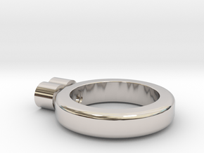 eternity ring in Rhodium Plated Brass