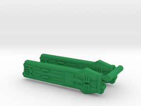KWE Type E Klingon Warp Nacelle in Green Processed Versatile Plastic