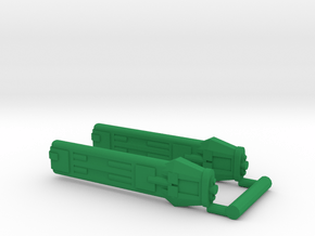 KWD Type D Klingon Warp Nacelle in Green Processed Versatile Plastic