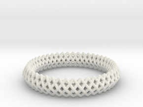 Bracelet TT (2) in White Natural Versatile Plastic