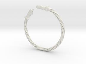 Bracelet Viking in White Natural Versatile Plastic
