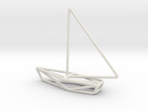 Sailing Boat Scale 1-200 in White Natural Versatile Plastic: 1:200