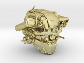 Halo 5 Argus/linda helmet mcfarlane scale in 18k Gold Plated Brass