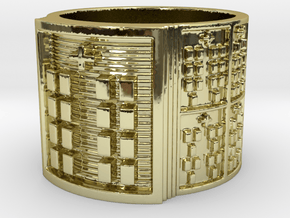 BABA OYEKUN MEYI Ring Size 13.5 in 18k Gold Plated Brass