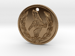 Resident evil 7 biohazard coin necklace in Natural Brass