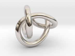 Figure 8 Knot in Rhodium Plated Brass