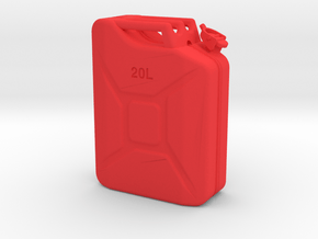 1/10th Scale Jerry Can / gas can in Red Processed Versatile Plastic