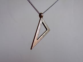 Scalene set square in Polished Bronzed Silver Steel