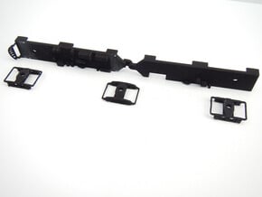 TMERL Duplex 1180 - 1195 Under Frame Trucks in Black Natural Versatile Plastic