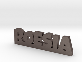 ROESIA Lucky in Polished Bronzed Silver Steel