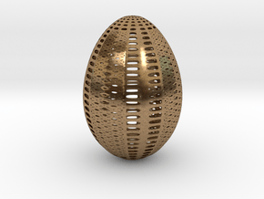 Designer Egg 1 in Natural Brass