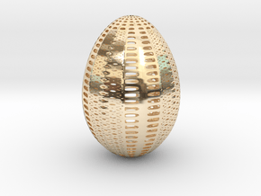 Designer Egg 1 in 14k Gold Plated Brass