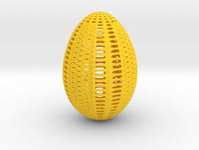 Designer Egg 1 in Yellow Processed Versatile Plastic