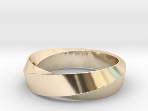 Mobius Wide Ring II (Size 11 3/8) in 14K Yellow Gold