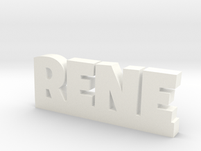 RENE Lucky in White Processed Versatile Plastic