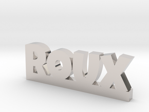 ROUX Lucky in Rhodium Plated Brass