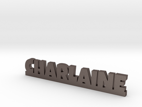 CHARLAINE Lucky in Polished Bronzed Silver Steel