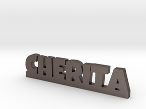 CHERITA Lucky in Polished Bronzed Silver Steel