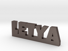 LETYA Lucky in Polished Bronzed Silver Steel