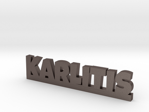 KARLITIS Lucky in Polished Bronzed Silver Steel