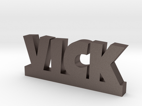 VICK Lucky in Polished Bronzed Silver Steel
