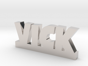 VICK Lucky in Rhodium Plated Brass
